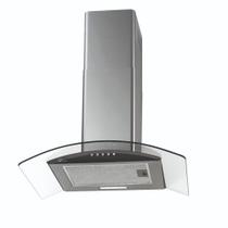 Coifa de Parede Fischer Fit 60cm com Vidro Curvo Inox