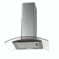 Coifa de Parede Fischer Fit 60cm com Vidro Curvo Inox Coifa de Parede Fischer Fit 60cm com Vidro Curvo Inox