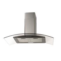 Coifa de Parede Fischer Fit 90cm com Vidro Curvo Inox