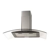 Coifa de Parede Fischer Fit 90cm com Vidro Curvo Inox Coifa de Parede Fischer Fit 90cm com Vidro Curvo Inox