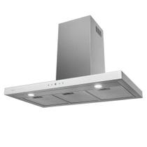 Coifa De Parede Fischer Infinity 90cm Com Touch Screen Vidro Branco 127V 19902(22551) Coifa De Parede Fischer Infinity 90cm Com Touch Screen Vidro Branco 127V 19902(22551)