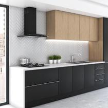 Coifa de Parede Fogatti Com Função Depurador e Exaustor Vidro Curvo Clean 60cm 140W Preto 220V