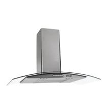 Coifa de Parede Fogatti Vidro Curvo Inox, Duto Slim, Depurador e Exaustor Com 3 Velocidades Coifa de Parede Fogatti Vidro Curvo Inox, Duto Slim, Depurador e Exaustor Com 3 Velocidades