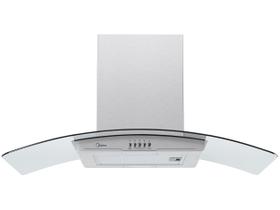 Coifa de Parede Midea 90cm Vidro Inox RGB902 220 Volts