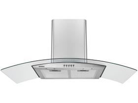 Coifa de Parede Mondial 90cm até 6 Bocas Vidro Curvo CF90-01