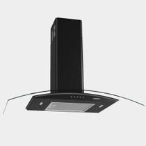 Coifa de Parede Nardelli Com Função Depurador e Exaustor Vidro Curvo Clean 90cm 140W Preto 220V Coifa de Parede Nardelli Com Função Depurador e Exaustor Vidro Curvo Clean 90cm 140W Preto 220V