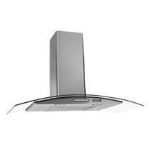 Coifa de Parede Nardelli Vidro Curvo Duto Slim 90cm Inox 127v