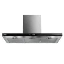 Coifa de Parede Panasonic 90 cm com 03 Velocidades, Design Premium Integrado Aço Inox + Black Glass - FV-9HSDB2