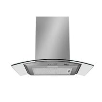 Coifa de Parede Philco 60cm Glass Vidro Curvo 3 Velocidades Inox PCO60G 127 Volts