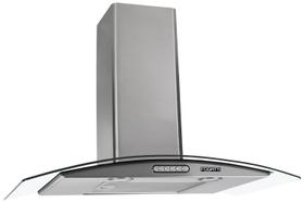 Coifa de Parede Vidro Curvo 75cm Fogatti Slim Inox 4 á 6 Bocas