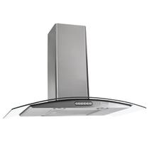 Coifa de Parede Vidro Curvo Duto Slim 75 Cm Inox 127v - Fogatti