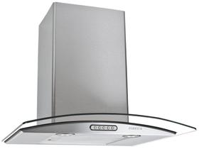 Coifa de Parede Vidro Curvo Fogatti Slim Inox 60cm 4 e 5 Bocas
