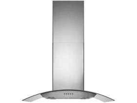 Coifa e Depurador de Ilha 90cm Cadence Gourmet Vidro Curvo Inox 127V - CFA502