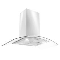 Coifa e Depurador de Ilha EOS 90cm Com Vidro Curvo ECO90IV Inox 220V Coifa e Depurador de Ilha EOS 90cm Com Vidro Curvo ECO90IV Inox 220V