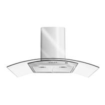 Coifa E Depurador De Parede Inox Com Vidro Curvo 90cm Eco90pv 220v - Eos B163422 220v