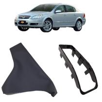 Coifa em material sintético e Aro Alavanca freio de mão Chevrolet Vectra 2006 2007 2008 Coifa em material sintético e Aro Alavanca freio de mão Chevrolet Vectra 2006 2007 2008