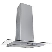 Coifa Ilha 75cm Vidro Reto Fogatti Inox Coifa Ilha 75cm Vidro Reto Fogatti Inox