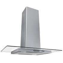 Coifa Ilha 90cm Vidro Reto Fogatti Inox 110V Coifa Ilha 90cm Vidro Reto Fogatti Inox 110V