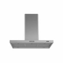 Coifa Ilha Com Exaustor Retangular Fogatti 90 cm Fogão Duto Slim 4 Lâmpadas Led Aço Inox 244W 220V
