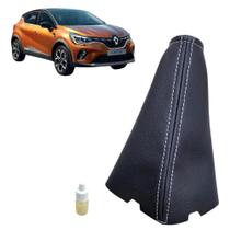 Coifa material sintético Alavanca do Freio de Mão Captur Intense 2022 2023 2024