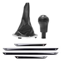 Coifa Preta Base Crom. + Manopla Aro Crom. (100160E) + Soleira Gol G3 Coifa Preta Base Crom. + Manopla Aro Crom. (100160E) + Soleira Gol G3