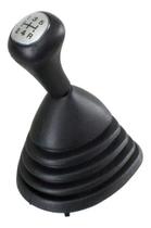 Coifa Preta + Manopla Lente Prata Ford Fiesta Courier 95/.