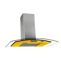 Coifa Terim Parede Vidro Curvo Amarela/inox 70 Cm Duto Slim Coifa Terim Parede Vidro Curvo Amarela/inox 70 Cm Duto Slim