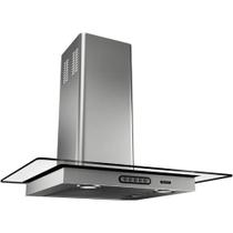 Coifa Terim Parede Vidro Reto Duto Slim 80 Cm Inox 110V