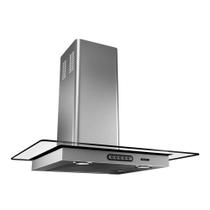 Coifa Vidro Reto Parede Inox 70cm-5 Bocas Terim 220V