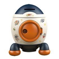 Coin Bank Cartoon Rocket Home Cofrinho para crianças