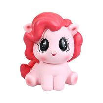 Coin Bank Cute Pony Home Piggy Bank para crianças em PVC macio Mini