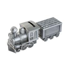 Coin Bank Train Engine Home Piggy Bank Zinc Alloy