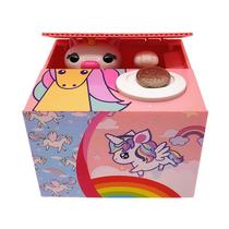 Coin Bank Unicorn Home Piggy Bank para crianças automático
