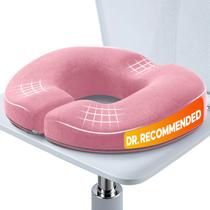 Cojín de Asiento en Forma de Donut Benazcap con Espuma viscoelástica para Alivio del Dolor Rosa