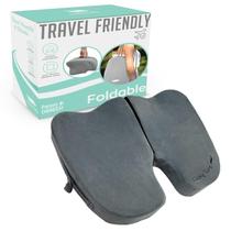 Cojín para Asiento Cushy Tushy Premium Plegable para Alivio de Dolor en Viajes Cojín para Asiento Cushy Tushy Premium Plegable para Alivio de Dolor en Viajes