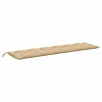Cojín para Banco de Jardín vidaXL Melange Beige Poliéster 200x50x7 cm