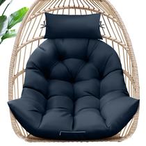 Cojín para Silla Colgante tipo Huevo con Espuma de Memoria, Elefante Mágico Azul