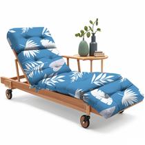 Cojín para Tumbona Exterior Uthem 190x58x12 cm Azul