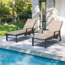 Cojines para Chaise Longue Crestlive para Exterior 203 cm de Largo x 58 cm de Ancho Beige Cojines para Chaise Longue Crestlive para Exterior 203 cm de Largo x 58 cm de Ancho Beige