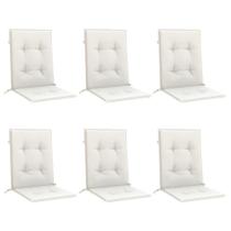 Cojines para Silla Casafoyer de Respaldo Bajo Melange Crema 6 piezas