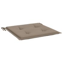 Cojines para Sillas de Jardín Casafoyer 4 piezas Taupe 50x50x4 cm Poliéster