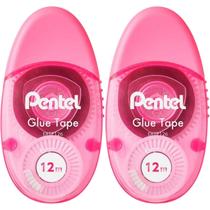 Cola Adesiva 2 Fitas De Colagem Pentel 12m Escolar Tampa Cola Adesiva 2 Fitas De Colagem Pentel 12m Escolar Tampa