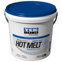 Cola Adesiva Branca Hot Melt Tek Bond Para Coladeira 2,5 KG