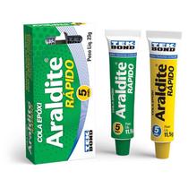 Cola adesivo epóxi araldite rápido 5 minutos 23g tekbond