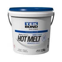 Cola Adesivo Hot Melt Branco 150º à 180º para Coladeiras de Bordas 2,5 Kg Tekbond