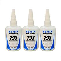 Cola Adesivo Instantâneo 100g Tekbond 793 3 unidadeS