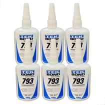 Cola Adesivo Instantâneo 100g Tekbond 793 6 unidades