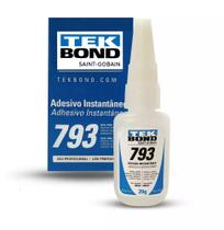 Cola Adesivo Instantâneo Média Viscosidade Tekbond 793 20g - Mais vendido - Secagem rápida Cola Adesivo Instantâneo Média Viscosidade Tekbond 793 20g - Mais vendido - Secagem rápida