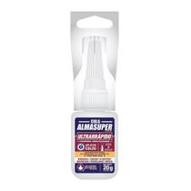 Cola Almasuper Ultrarrápido Hanger AEP401 Instantânea 20g - Embalagem com 10 Unidades Cola Almasuper Ultrarrápido Hanger AEP401 Instantânea 20g - Embalagem com 10 Unidades