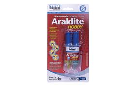 Cola Araldite Hobby 6G Seringa Blister 10 MIN Adesivo Multiuso